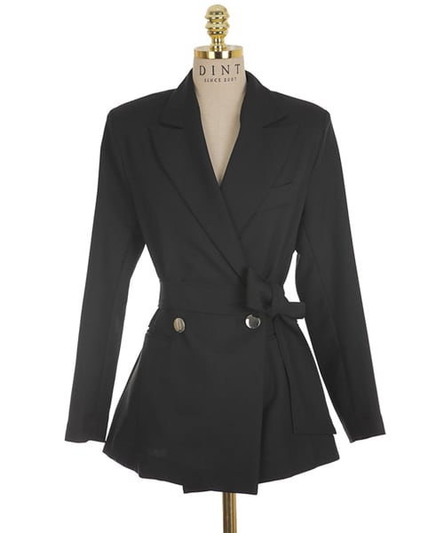 DINT（ディント）の「バックパックひらきポイントジャケット（その他アウター・レディース・블랙/화이트/핑크・one(44~66size)）」の3枚目の写真