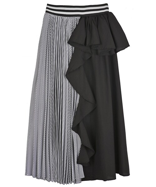 DINT（ディント）の「カーネル・デ・プリッツミックススカート（スカート・レディース・블랙・one(44~66size)）」の2枚目の写真