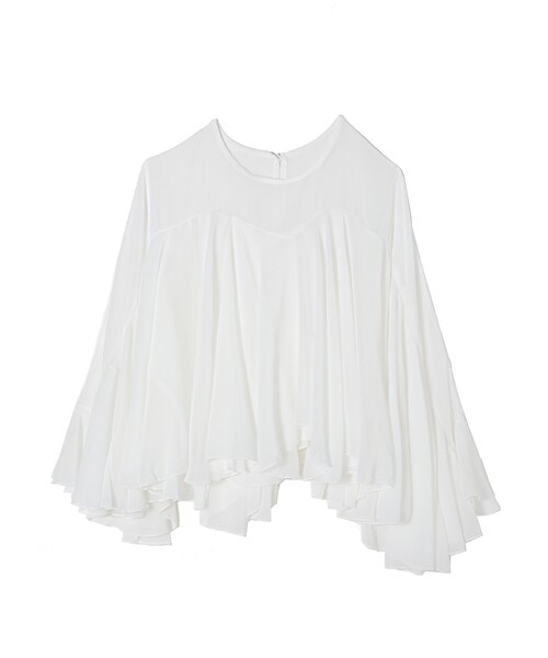 frunco（フランコ）の「スーパーフレア（シャツ/ブラウス・レディース・ピンク/ホワイト/ブラック・F）」の2枚目の写真