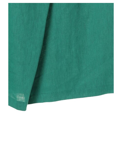 GARAGE OF GOOD CLOTHING(ガレージオブグッドクロージング)の「&L ウエストリボン巻き風Iラインスカート(スカート・グリーン/パープル・36/38)」の5枚目の写真