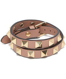 VALENTINO | VALENTINO Rockstud wraparound leather bracelet(ブレスレット)
