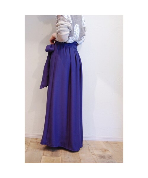 STORES.jp（ストアーズドットジェーピー）の「ギャザーロングスカート（スカート・レディース・その他）」の4枚目の写真