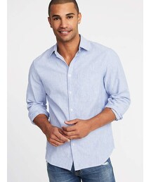 OLD NAVY | Regular-Fit Linen-Blend Shirt for Men(シャツ/ブラウス)