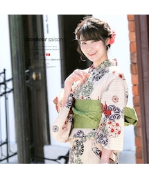 ソウビエン　麻の葉　浴衣 SOUBIEN｜浴衣2点セット レディース(浴衣+帯) | Rakuten Fashion