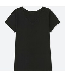 UNIQLO | カラーVネックT（半袖）＋EC(Tシャツ/カットソー)