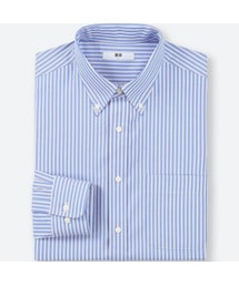 UNIQLO | ファインクロスストライプシャツ（ボタンダウン・長袖）(シャツ/ブラウス)