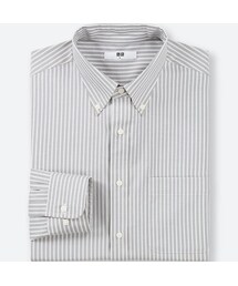 UNIQLO | ファインクロスストライプシャツ（ボタンダウン・長袖）＋E(シャツ/ブラウス)