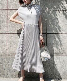 DHOLIC | ショートスリーブプリーツワンピース(ワンピース)