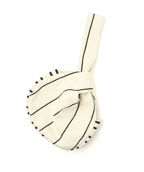 laboratory work（ラボラトリーワーク）の「ストライプワンハンドルバック（バッグ・ブラック）」の3枚目の写真