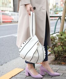 laboratory work | ストライプワンハンドルバック(バッグ)