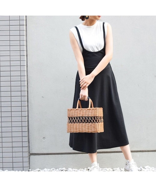 no brand(ノーブランド)の「バックリボンポンチキャミOP(ワンピース・レディース・その他)」の1枚目の写真