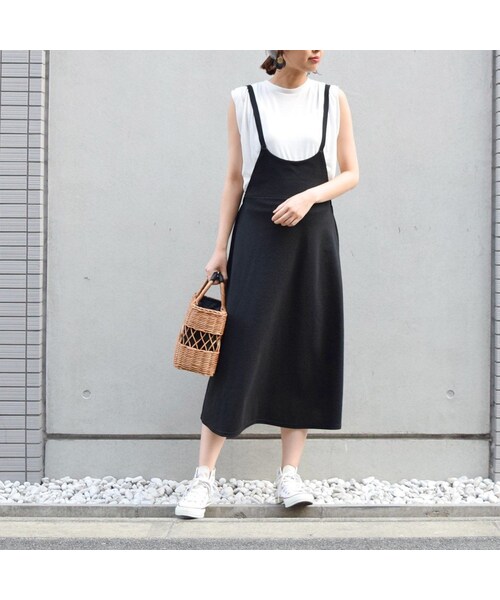 no brand(ノーブランド)の「バックリボンポンチキャミOP(ワンピース・レディース・その他)」の4枚目の写真