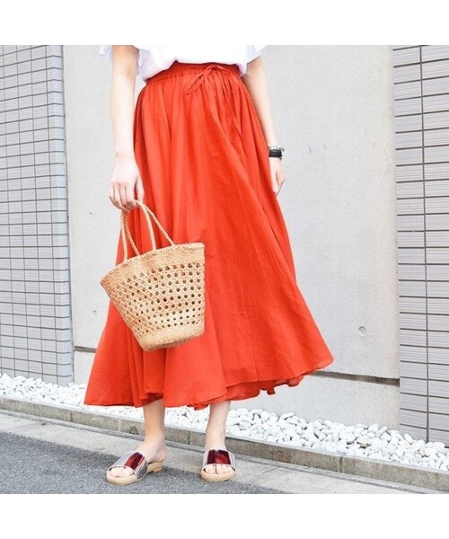 no brand(ノーブランド)の「【SALE】コットンカラーギャザーアシメSK(スカート・レディース・その他)」の12枚目の写真