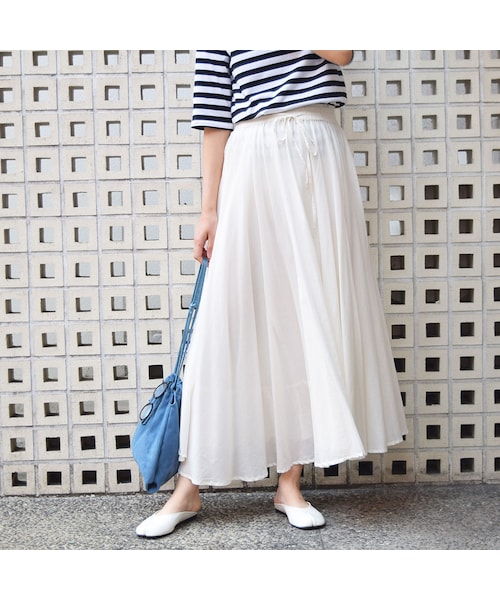 no brand(ノーブランド)の「【SALE】コットンカラーギャザーアシメSK(スカート・レディース・その他)」の10枚目の写真