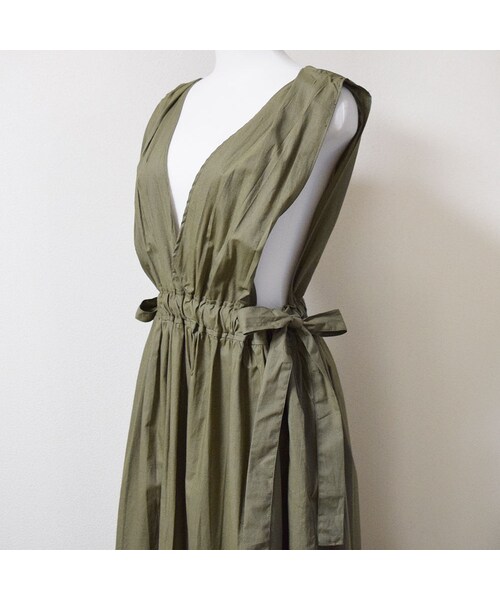 no brand（ノーブランド）の「【 MORE SALE 】VネックコットンギャザーOP（ワンピース・レディース・その他）」の11枚目の写真