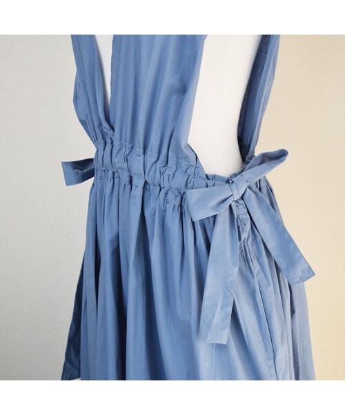no brand（ノーブランド）の「【 MORE SALE 】VネックコットンギャザーOP（ワンピース・レディース・その他）」の10枚目の写真
