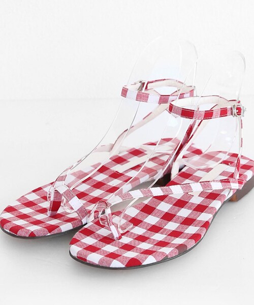 DHOLIC（ディーホリック）の「2TYPEアンクルストラップループサンダル（サンダル・レディース・その他/ブラック/ホワイト/レッド/ブラウン・230/235/240/245/250）」の5枚目の写真