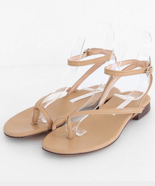 DHOLIC（ディーホリック）の「2TYPEアンクルストラップループサンダル（サンダル・レディース・その他/ブラック/ホワイト/レッド/ブラウン・230/235/240/245/250）」の4枚目の写真