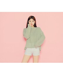 HOTPING | ドロップショルダー細ボーダーTシャツ(Tシャツ/カットソー)