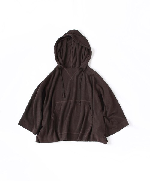 現行 45R フォーティーファイブアール リネン ジップパーカー チェック柄 45R（フォーティファイブアール）の「インドリネンの908フーディ