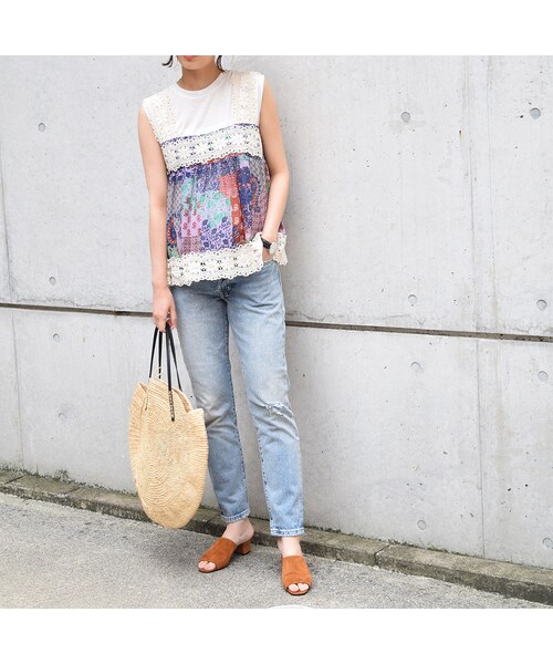 no brand（ノーブランド）の「【 MORE SALE 】プリントシフォン×レースキャミ（シャツ/ブラウス・レディース・その他）」の14枚目の写真