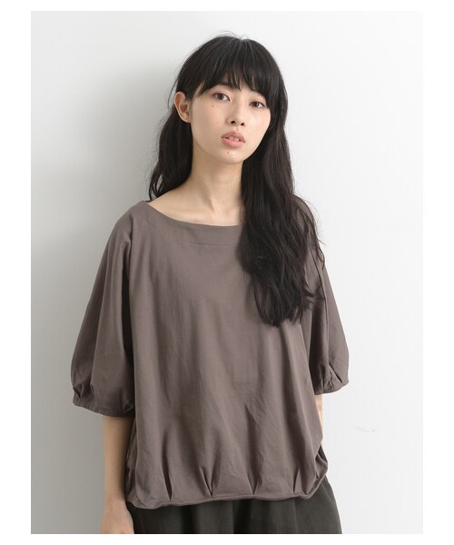 Samansa Mos2 サマンサ モスモス の シルケットバルーン袖カットソー トップス Wear