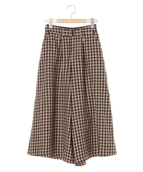 Samansa Mos2(サマンサ モスモス)の「綿麻スカーチョ(パンツ・チャコールグレー/ブラック/ベージュ/モカ/キャメル・F)」の8枚目の写真