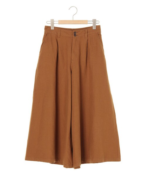 Samansa Mos2(サマンサ モスモス)の「綿麻スカーチョ(パンツ・チャコールグレー/ブラック/ベージュ/モカ/キャメル・F)」の10枚目の写真