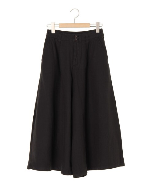 Samansa Mos2(サマンサ モスモス)の「綿麻スカーチョ(パンツ・チャコールグレー/ブラック/ベージュ/モカ/キャメル・F)」の6枚目の写真