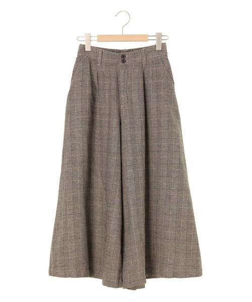 Samansa Mos2(サマンサ モスモス)の「綿麻スカーチョ(パンツ・チャコールグレー/ブラック/ベージュ/モカ/キャメル・F)」の7枚目の写真