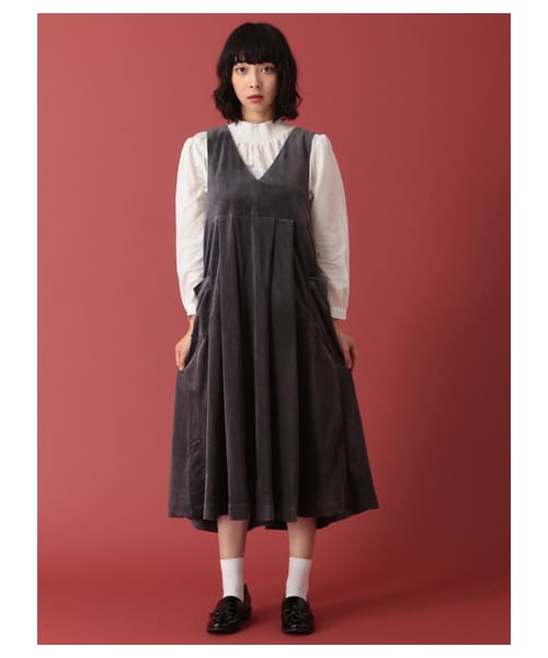 Ehka Sopo エヘカソポ の ベロアジャンスカ ワンピース Wear
