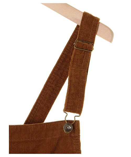 ehka sopo（エヘカソポ）の「コーデュロイ・デニムサロペット（オールインワン・サロペット・キャメル/カーキ/ネイビー・M）」の6枚目の写真