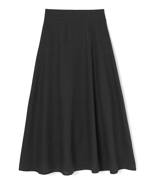 GRL（グレイル）の「リネン混フレアマキシスカート（スカート・レディース・グリーン/ブラック/レッド/ピンク/ネイビー/パープル/からし/カーキ・M）」の2枚目の写真