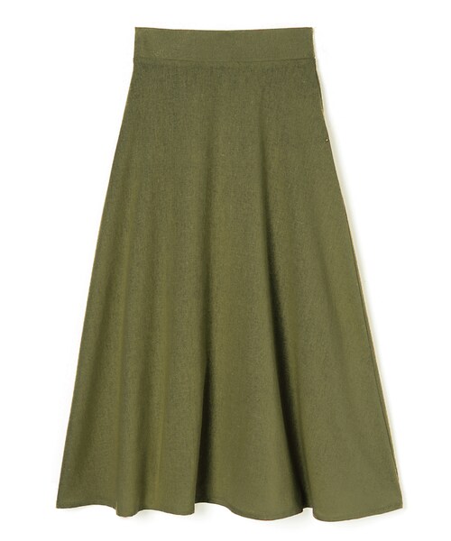GRL（グレイル）の「リネン混フレアマキシスカート（スカート・レディース・グリーン/ブラック/レッド/ピンク/ネイビー/パープル/からし/カーキ・M）」の3枚目の写真