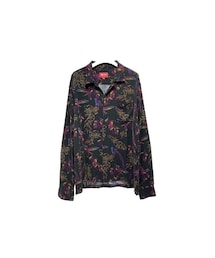 Supreme ブラック 長袖シャツ Supreme （シュプリーム）の「Supreme - Black 総柄レーヨン長袖