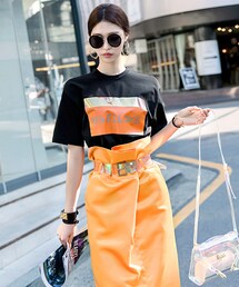 DINT | ベーシックラブのイラストトップ(Tシャツ/カットソー)