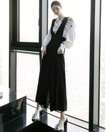 DINT | クリーンピットハイウエストジャンプスーツ(サロペット/オーバーオール)