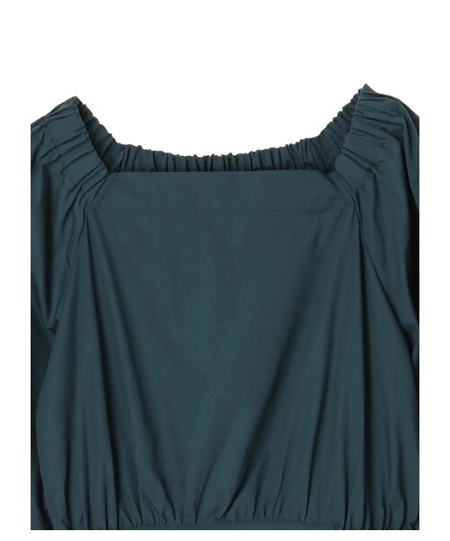 earth music&ecology（アースミュージックアンドエコロジー）の「・袖コンワンピース（ワンピース/ドレス・ブラック/ダークベージュ/ダークグリーン・F）」の4枚目の写真