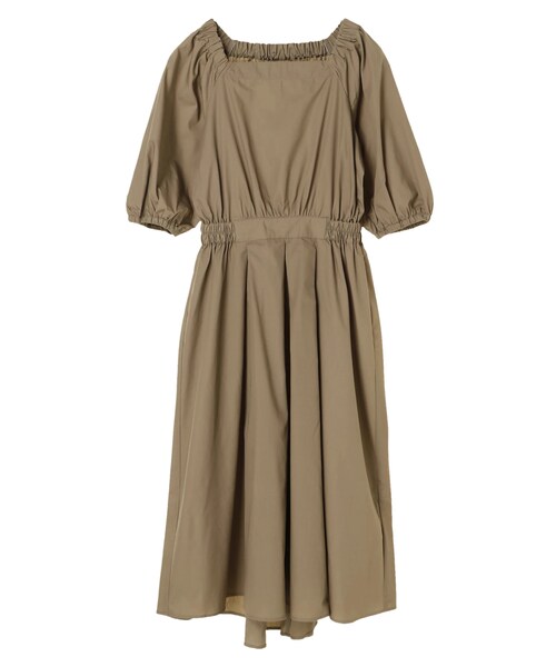 earth music&ecology（アースミュージックアンドエコロジー）の「・袖コンワンピース（ワンピース/ドレス・ブラック/ダークベージュ/ダークグリーン・F）」の8枚目の写真