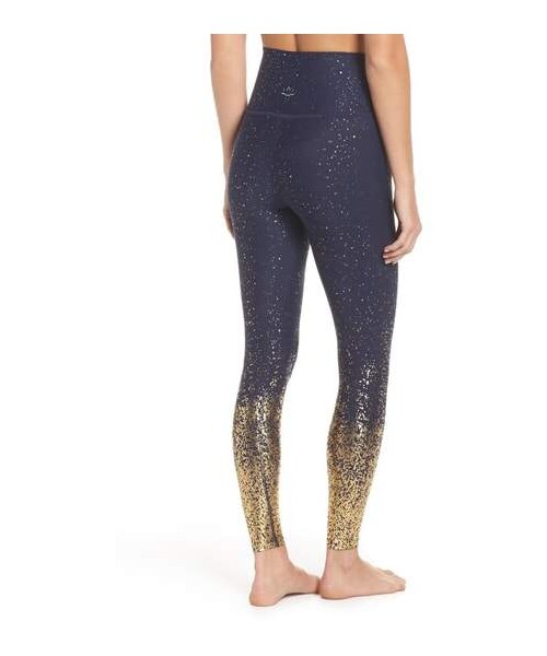 Leggings Femme Haute Taille - Motif Ombre Pastel, Taille S - Neuf Avec Étiquettes