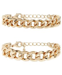FOREVER 21 | Forever 21 Curb Chain Bracelet Set(ブレスレット)