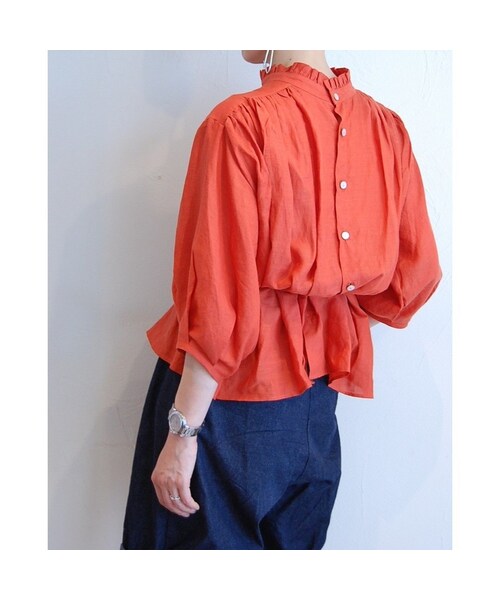 hippiness（ヒッピネス）の「ギャザーブラウス（シャツ/ブラウス・レディース・その他）」の4枚目の写真