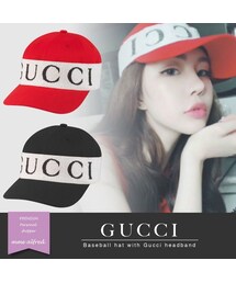 GUCCI | GUCCI（グッチ)★ヘッドバンド付きベースボールキャップ　2色(キャップ)