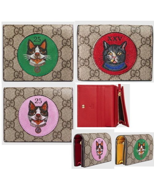 Gucci グッチ ガーデンシリーズ 財布 チェーンバッグ 猫 - ショルダー 