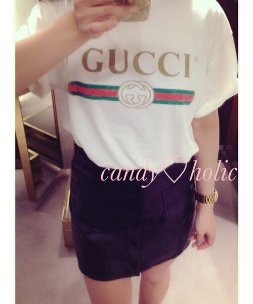 GUCCI（グッチ）の「【入手困難】GUCCI 17C限定 超レア♡ロゴ Tシャツ 2色（その他トップス・レディース・その他）」の7枚目の写真