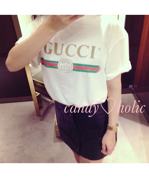 GUCCI（グッチ）の「【入手困難】GUCCI 17C限定 超レア♡ロゴ Tシャツ 2色（その他トップス・レディース・その他）」の8枚目の写真