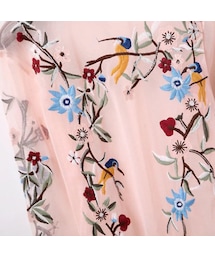 ZARA（ザラ）の「シースルー刺繍トップス ブラウス 透け感 長袖