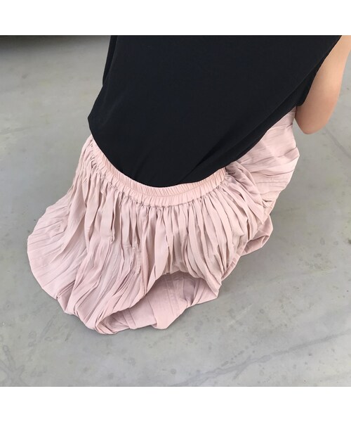 copine（コピン）の「再入荷！シフォンワッシャープリーツロングスカート【クリックポスト対象商品】（スカート・レディース・その他）」の14枚目の写真