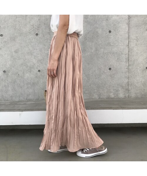 copine（コピン）の「再入荷！シフォンワッシャープリーツロングスカート【クリックポスト対象商品】（スカート・レディース・その他）」の13枚目の写真