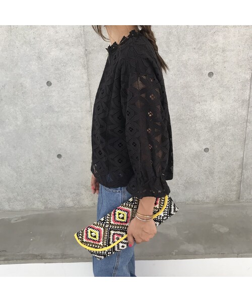 copine（コピン）の「キャンディースリーブ総レースブラウス（2color）【クリックポスト対象商品】（シャツ/ブラウス・レディース・その他）」の3枚目の写真